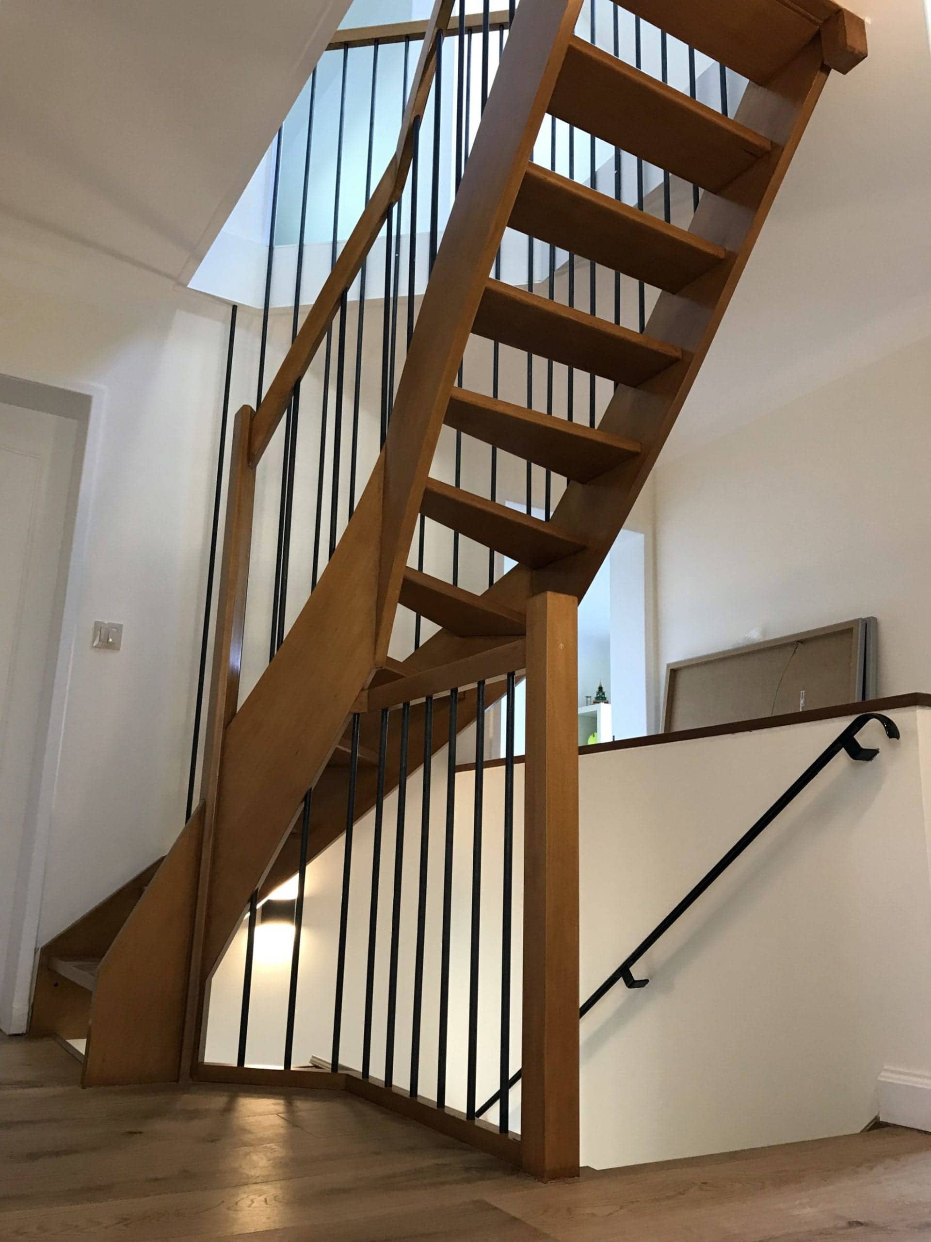 escalier sur mesure en bois et métal