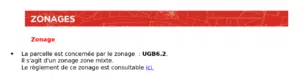 PLU3 MEL Zonage dans fiche informative de la parcelle Comment savoir si ma parcelle est constructible ? Si mon projet est réalisable ? – REYNAUD BRUNET